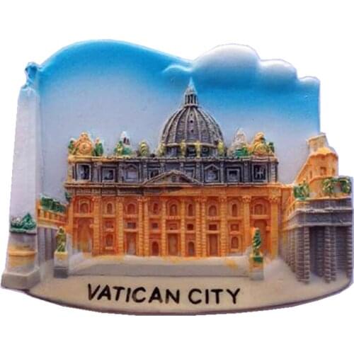 Vatican Museums Handmade Painted Aromatherapy 3D Fridge Magnets Travel Souvenirs Refrigerator Magnetic Sticker Home Decor