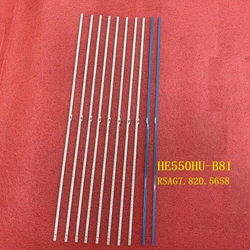 5set=10pcs LED backlight strip For Sharp LC-55N7000U Hisense LED55K380U LT-1139663-A HE550HU-B81 RSAG7.820.5658 LT-1150150-A