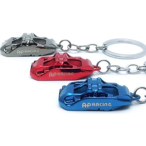 Car AP Caliper Key Chain Car Metal Brake Disc Brake Caliper Key Chain Ornaments Small Accessories