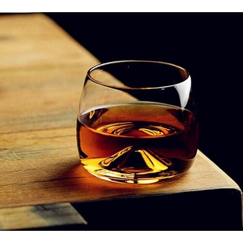 FINAL WHISKY Tumbler Glass Brandy Snifter Protruding Bottom Eddy Design Vodka Chivas Whiskey Rock Cup Funny Crystal Wine Glasses