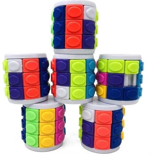 Heat Sell Colorful Slide Three-dimensional Magic Tower Match Game Originality Diy Children Magic Cube Jigsaw Toys