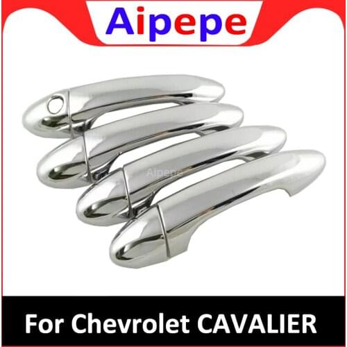 For Chevrolet Cavalier 2018 ABS Chrome Car Door Handle Cover Side Door Handle Protector Sticker Exterior Car Styling Accessories