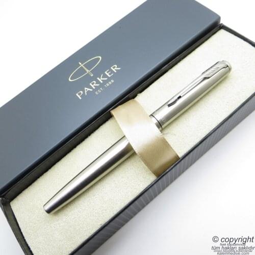 Parker Jotter Metal SS CT Roller Pen | İsme Special Pen | Gift Pen