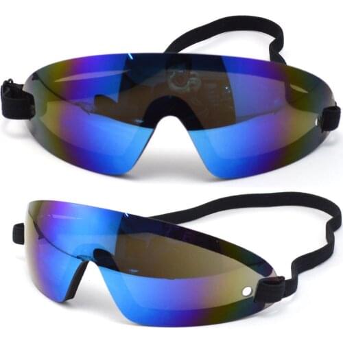 Processing windproof foam sports glasses with blue color reflective film