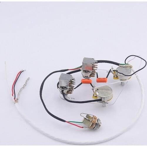 Loaded Pre-wired Electric Guitar Push Pull Wiring Harness Prewired Kit ( #0407 )