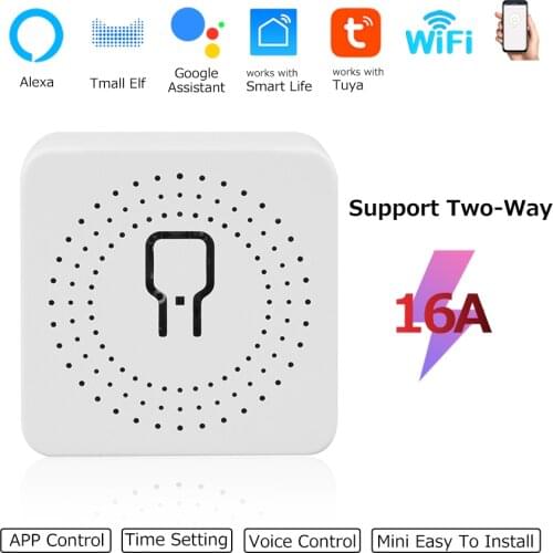 Tuya Wifi Smart Light Switch 2 Way Smart Home Relay Timer Wireless Breaker Smart Life APP Voice Control with Alexa Google Home