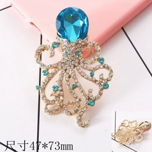 Creative animal octopus jewelry diy mobile phone case beauty accessories alloy rhinestones