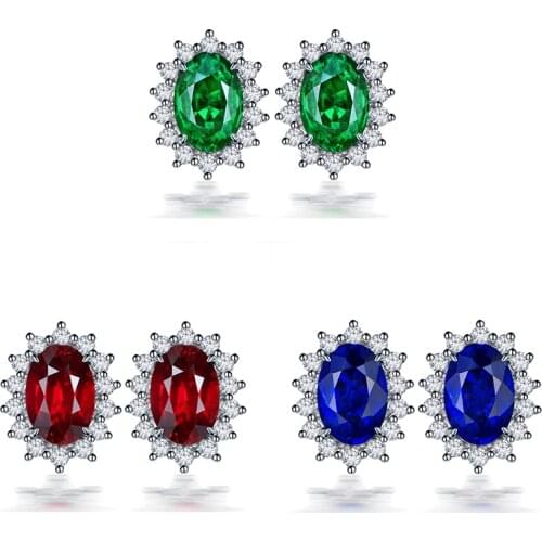 Beiver 2018 New Fashion AAA Cubic Zirconia Flower Wedding Stud Earrings for Women Silver Color Femme Bijoux Free Shipping