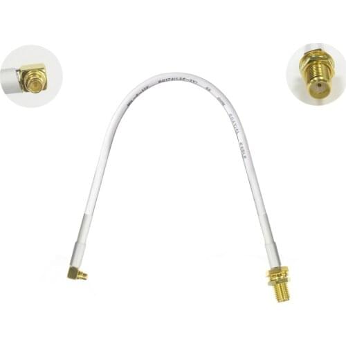 Brand New 1PC SMA female nut to MMCX male right angle pigtail cable adapter plug 15/30/50/100cm low loss high quality