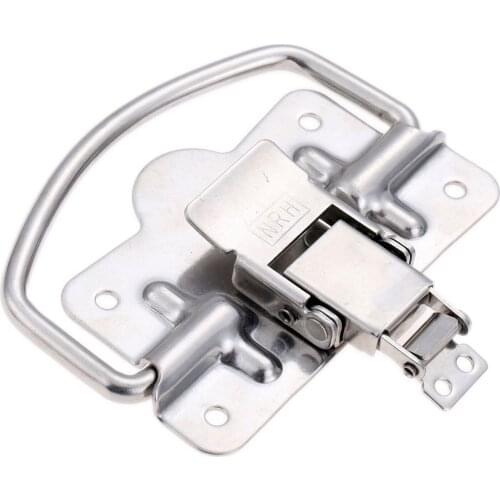 1pc Stainless Steel Wooden Box Handle Latch Catch Buckle Tool Box Handle Button Box Lock Hospital Medical Equipment 103*100mm
