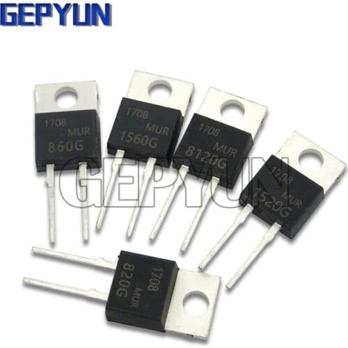 10PCS MUR860 MUR1560G RHRP1560 RHRP8120 LM317T IRF3205 Transistor Gepyun