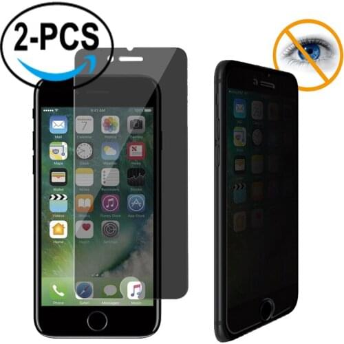 2Pcs Full Privacy Tempered Glass For iPhone 11 X XS MAX XR 6S 7 8 Plus 11 Pro Max Anti Spy Screen Protector High Definition i11