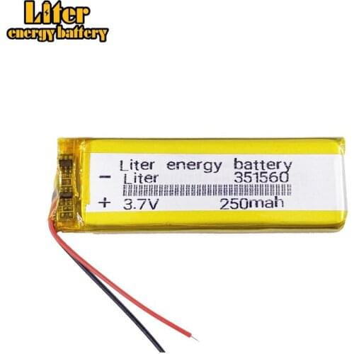 3.7V lithium battery Shinco Shinco X6 A20 modern F188 351460 351560 401560 250mAh Akai camera pen recorder