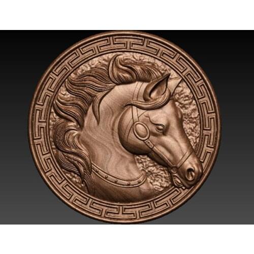 Horsehead 3D model relief for cnc or 3D printers in STL file format
