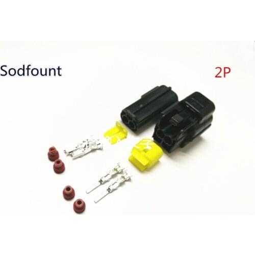 5 set 2 Pin Way Waterproof Wire Connector Plug Car Auto Sealed Electrical Set Car Truck connectors