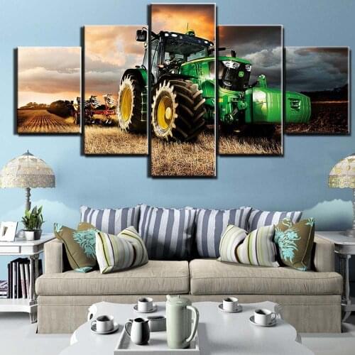 5d Diy Diamond Painting 5 piece Tractor Diamond Embroidery Full Square Round Diamond Mosaic Cross Stitch Farm tractor,A600