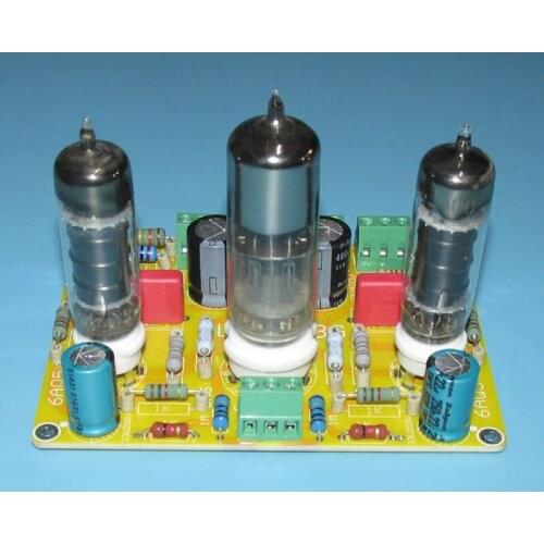 6N6 + 6AQ5 active load pre-amplifier board, low internal resistance, large dynamic, high taste and high quality