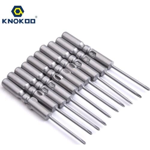 KNOKOO 10pcs/lot H5 Shank Type Screwdriver Drill Bit 60MM Length Philip Head Screw Driver Bits