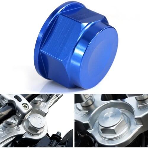 CNC Billet Aluminum Steering Stem Nut For Suzuki GSR250 GW250 NAZUMA250 GSR250S GSR250R V-STROM 250 GSR 750 GSX-S 750