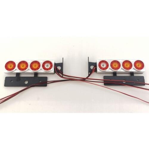 Toys Rc Truck Metal Frame LED Tail Light For 1/14th Scale Model Car Tamiya Scania R620 BENZ 3363 56352 MAN TGX Trailer Taillight