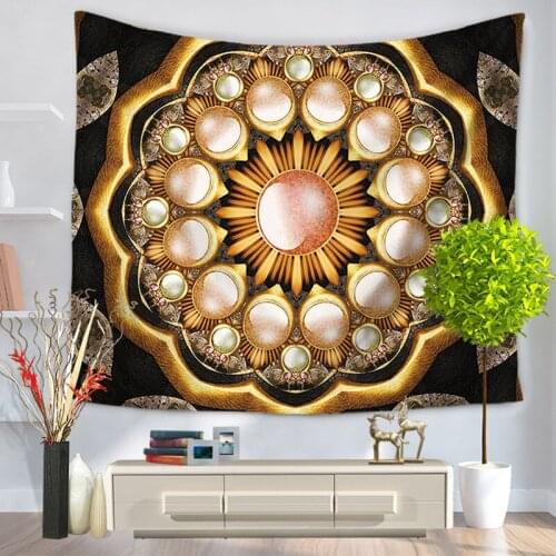 Indian Mandala Colorful Printed Tapestry Wall Hanging Beach Throw Mat Hippie Bedspread Yoga Mat Blanket