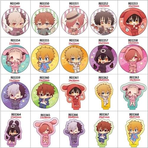 Kawaii Japanese Anime Cartoon Printed Resin Flatback 30pcs/lot For DIY Decoration Crafts Accessories R0334 R0335 R0336