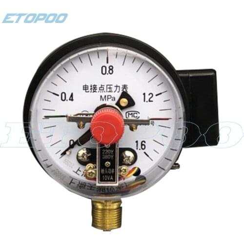 Diameter 100mm Direct Contact Pressure Gauge with Surface Vacuum Gauge Pressure Controller
