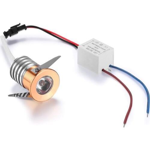 Mini Ressessed In Led Downlight 1W 3W 220V 230V Led Spot Light White / Black / Gold / Silver Body White / Warm / Cold White Led