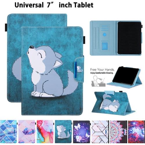 Fashion Wolf Universal 7 inch tablet Case For Samsung Galaxy Tab A 7.0 T280 Cover For Samsung Tab 3 Lite 7.0 T110 Funda Coque