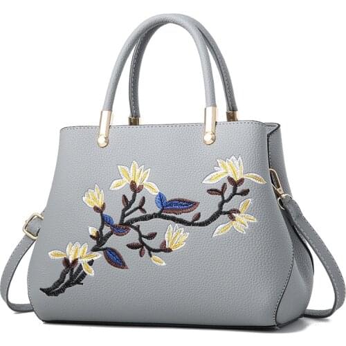 MONNET CAUTHY Summer New Bags for Women Classic Elegant Office Ladies Handbags Flower Color Grey Red Black White Deep Blue Bags
