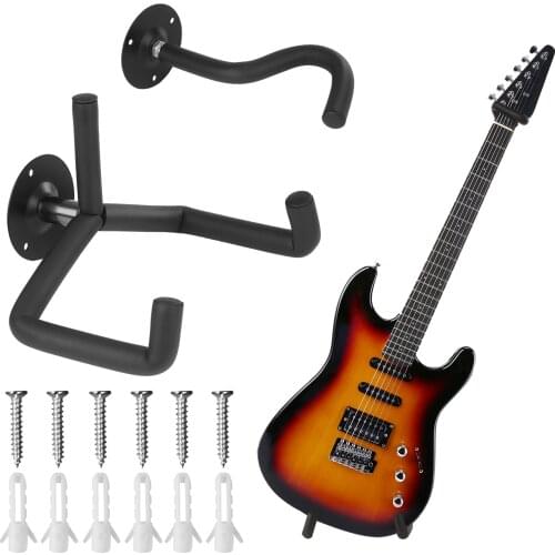 Guitar Ukulele Wall Mount Hook Hanger Horizontal Split Designed Guitar Rack Holder Music Instrument Accessories