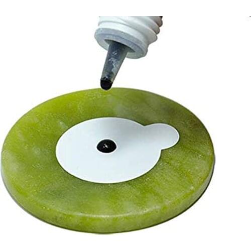 Jade Stone Holder Eyelash Extension Glue Adhesive Pallet Pad Fake Eye Lash Grafting Tool