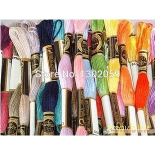 Similar DMC 100 Pieces Embroidery Floss Yarn Thread Cross Stitch Thread Floss 8 Meters Length Different Colors