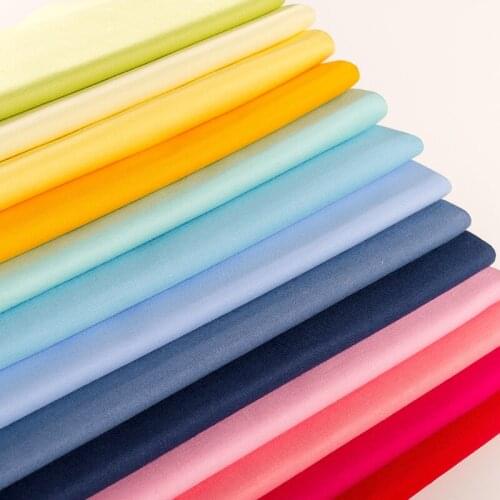 Pure Color Twill Cotton Fabric For Sewing Clothes,For Dress T-Shirt DIY Handmade ,Soft Textiles Sewing 100% Cotton Fabric