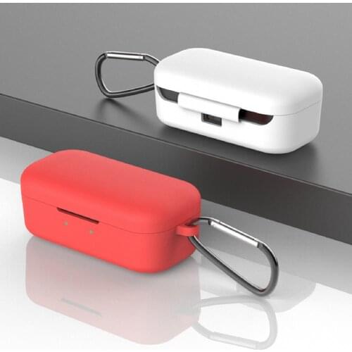 Solid Color Soft Silicone Wireless Earphone Protective Case Cover for QCY T5