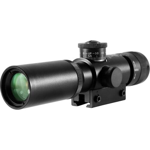 4x21 Tactical Riflescope Hunting Scopes Red /Green Dot Illuminated Sight Sniper Scopes w/22mm For Airsoft Air Gu