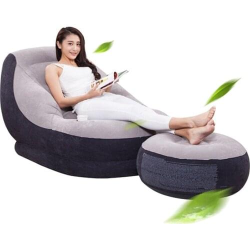 Factory original authentic INTEX inflatable combination sofa single sofa lazy sofa lunch break lounge rest,folding footstool sac