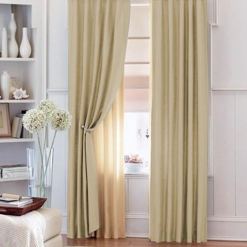 Nature Curtain Pleated Backdrop Curtain-Together with Cream 80x260 cm-Crystal Renso