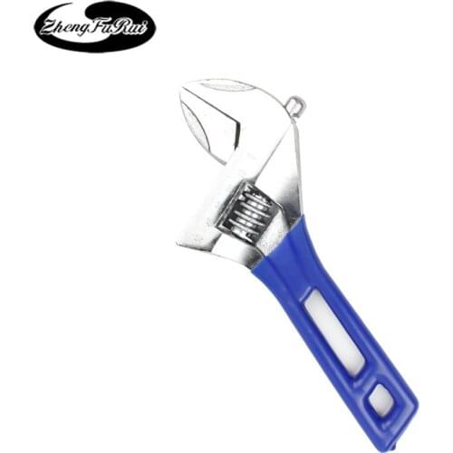 Plastic-dipped adjustable wrench, large open end wrench, short handle, multifunctional bathroom wrench, plumbing installation