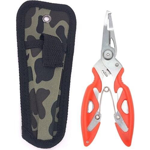 Fishing Pliers Stainless Fish Line Cutter Steel Hook Remover Split Ring Cutters Multifunction Scissors Fishing Tackle Good