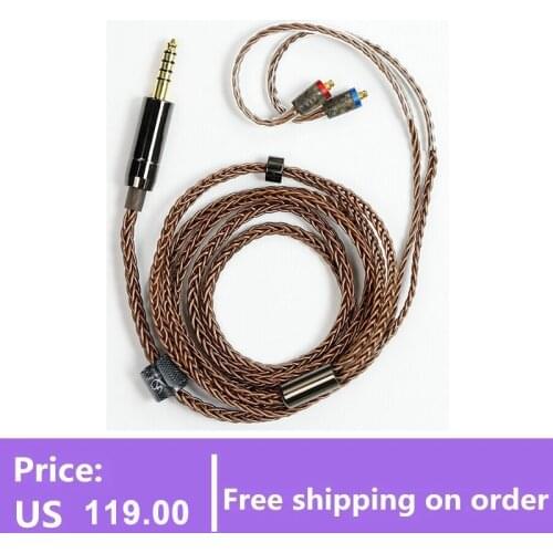 SHANLING EL1 2.5/4.4mm Balanced 3.5mm Single-ended MMCX Earphone Cable Furukawa Single Crystal Core Copper for ME700 ME500
