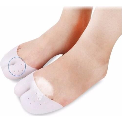 2pc Silicone Foot Pads Hallux Valgus Corrector Toe Pads Orthopedic Braces Cushion Pads Insole Pedicure Bunion Foot Protector