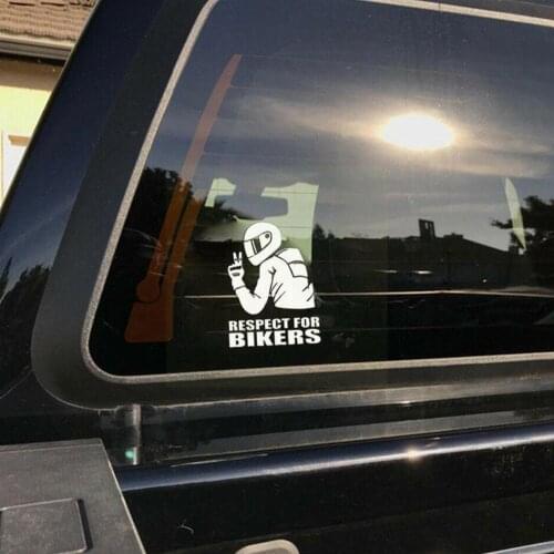 Respect For Cyclists Waterproof Reflective Biker Motorcycle Styling Decal Vinyl Accessoires Sticker on Sticker Car Car Funn J5X6