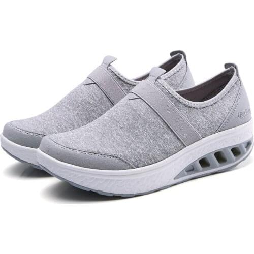 Autumn Sneakers Women Flat Platform Shoes Woman Casual Fabric Breathable Creepers Shoes Slip-on Women Shoes Zapatos Mujer