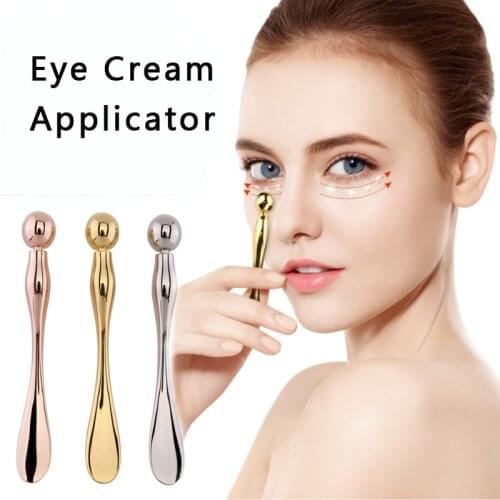 1 pcs Eye Cream Applicator Massage Sticks Metal Cosmetic Spatulas Facial Mask Mixing Spatula Spoon Anti Wrinkle Eye Care Tools