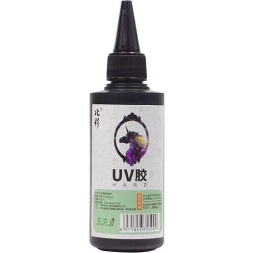 100ml Crystal Clear Ultraviolet Curing Epoxy Resin Hard UV Glue Solar Cure Sunlight Activated Resin DIY Jewelry Making