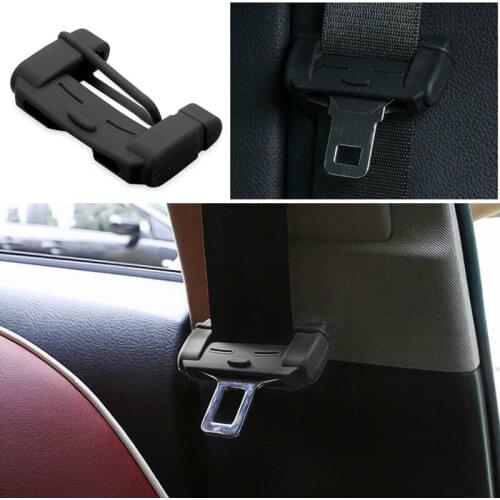 2x Car Safety Belt Buckle Silicon For Mitsubishi ASX Outlander Pajero KIA RIO Ford Focus Hyundai IX35 Solaris