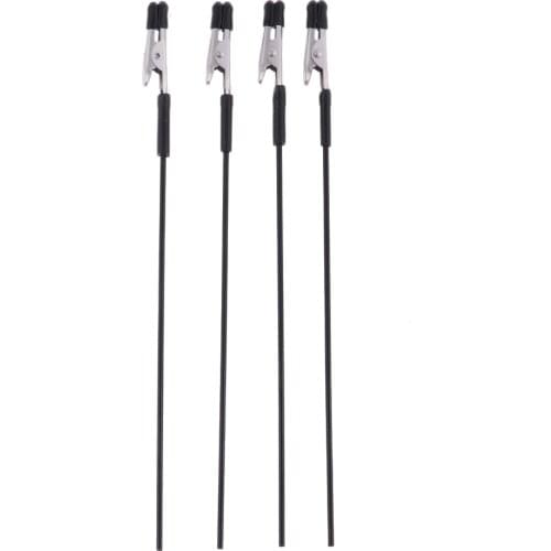 20Pcs Alligator Clip Stick for Airbrush Hobby Model Parts, Long-tailed, Steel Wire, Corrosion Protection - Black
