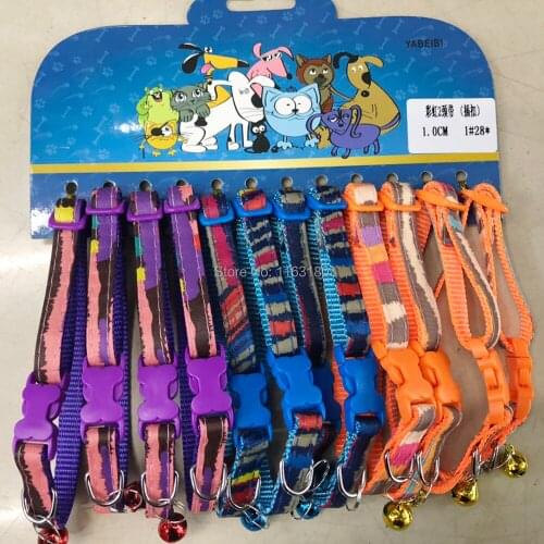 600pcs/lot New Fashion Pet Collar Dog Cat Collar With Bell Kitten Collar Necklace Pets Dog Accessories
