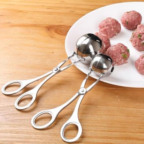 Non-Stick Creative Meatball Spoon Elliptical Leakage Hole Meat Ball Mold Newbie Fish Ball Rice Ball Making Tool For Kitchen